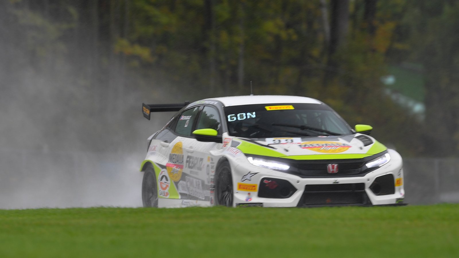 Gonzalez Conquers Slippery Road America to Claim TCR Victory; Mat Pombo Takes Wet and Wild TCA Win