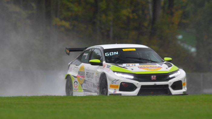 Gonzalez Conquers Slippery Road America to Claim TCR Victory; Mat Pombo Takes Wet and Wild TCA Win