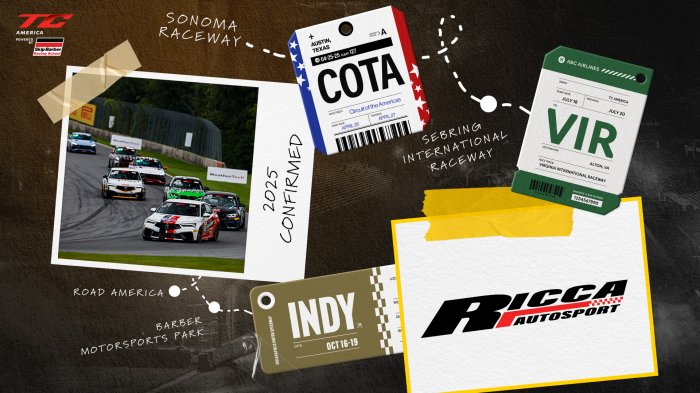 Ricca Autosport Charges Into 2025 with Five Entries