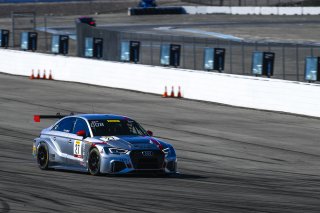 #27 Audi Sport RS3 LMS (DSG) of Christian Cole  with McCann Racing

2019 Blancpain GT World Challenge America - Las Vegas, Las Vegas NV | Gavin Baker/SRO
