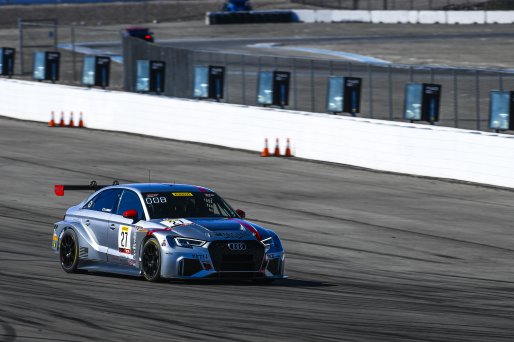 #27 Audi Sport RS3 LMS (DSG) of Christian Cole  with McCann Racing

2019 Blancpain GT World Challenge America - Las Vegas, Las Vegas NV | Gavin Baker/SRO
