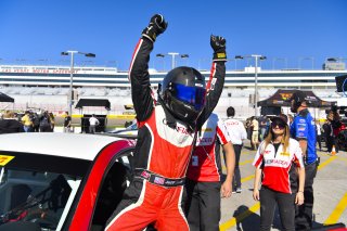 #78 Hyundai Veloster N of Jeff Ricca  with GenRacer

2019 Blancpain GT World Challenge America - Las Vegas, Las Vegas NV | Gavin Baker/SRO
