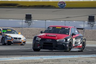 #18 Audi Sport RS3 LMS (DSG), of Stephen Vajda, EXR Team by Premat, SRO TC America, Las Vegas, September 2019.
 | Brian Cleary/SRO