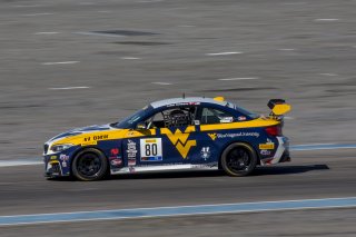 #80 BMW M240iR Cup of Johann Schwartz, Rooster Hall Racing, SRO TC America, Las Vegas, September 2019.
 | Brian Cleary/SRO