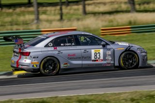 #83, Audi Sport RS3 LMS (SEQ), Britt Casey Jr, TCR, VIRginia International Raceway, Alton VA
 | Brian Cleary/SRO
