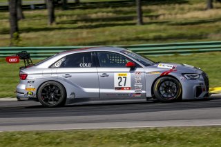 #27, Audi Sport RS3 LMS (DSG), Christian Cole, TCR Cup, VIRginia International Raceway, Alton VA
 | Brian Cleary/SRO
