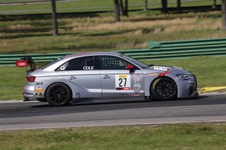 #27, Audi Sport RS3 LMS (DSG), Christian Cole, TCR Cup, VIRginia International Raceway, Alton VA
 | SRO Motorsports Group