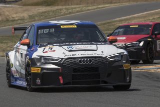 #15, eEuroparts.com ROWE Racing, Audi Sport RS3 LMS (DSG), Bryan Putt, eEuroparts.com, ROWE Motor Oil, Audi Genuine Parts, Aires, OcuTek, SRO at Sonoma Raceway, Sonoma CA
 | Brian Cleary/SRO

