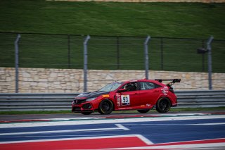 #93 TC, Team HMA, Karl Hertel, Honda Civic Type-R, 2020 SRO Motorsports Group - Circuit of the Americas, Austin TX
 | SRO Motorsports Group