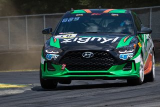 #18 TCA, CB Motorsports, Caleb Bacon, Hyundai Veloster Turbo, Zignyl, Hyundai, Herta Auto Sports\, SRO VIR 2020, Alton VA
 | Regis Lefebure/SRO                                       