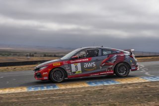#9 Honda Civic Si of Kevin Boehm, Boehm Racing, TCA, SRO America, Sonoma Raceway, Sonoma CA, Aug 2020.
 | Brian Cleary/SRO