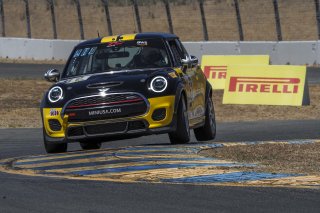 #62 MINI Cooper JCW of Clay Williams, MINI JCW Team, TCA, SRO America, Sonoma Raceway, Sonoma CA, Aug 2020.
 | Brian Cleary/SRO