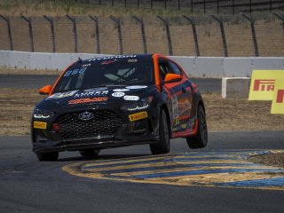 #50 Hyundai Veloster Turbo of Luke Lange, Copeland Motorsports, TCA, SRO America, Sonoma Raceway, Sonoma CA, Aug 2020.
 | Brian Cleary/SRO