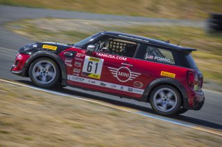#61 MINI Cooper JCW of Mark Pombo, MINI JCW Team, TCA, SRO America, Sonoma Raceway, Sonoma CA, Aug 2020.
 | Brian Cleary/SRO  