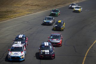 #57 Hyundai Veloster Turbo of Tyler Gonzalez, Copeland Motorsports, TCA, SRO America, Sonoma Raceway, Sonoma CA, Aug 2020.
 | Brian Cleary/SRO