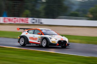 #74 Hyundai Veloster N of Tyler Maxson, Copeland Motorsports, TCR, SRO America, Road America,  Elkhart Lake,  WI, July 2020. | Fabian Lagunas/SRO