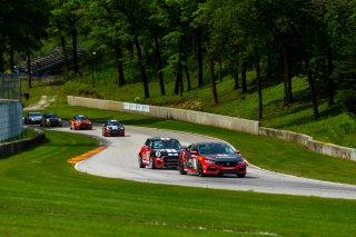 #9 Honda Civic Si of Kevin Boehm, Boehm Racing, TCA, SRO America, Road America,  Elkhart Lake,  WI, July 2020. | Fabian Lagunas/SRO