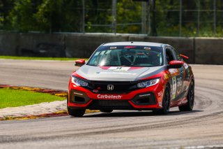 #9 Honda Civic Si of Kevin Boehm, Boehm Racing, TCA, SRO America, Road America,  Elkhart Lake,  WI, July 2020. | Fabian Lagunas/SRO
