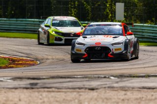 #74 Hyundai Veloster N of Tyler Maxson, Copeland Motorsports, TCR, SRO America, Road America,  Elkhart Lake,  WI, July 2020. | Fabian Lagunas/SRO