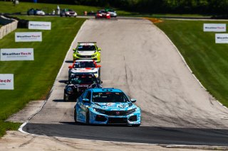 #17 Honda Civic Type-R of Scott Smithson, DXDT Racing, TCR, SRO America, Road America,  Elkhart Lake,  WI, July 2020. | Fabian Lagunas/SRO
