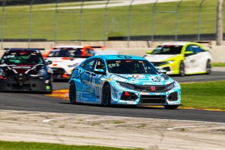#17 Honda Civic Type-R of Scott Smithson, DXDT Racing, TCR, SRO America, Road America,  Elkhart Lake,  WI, July 2020. | Fabian Lagunas/SRO