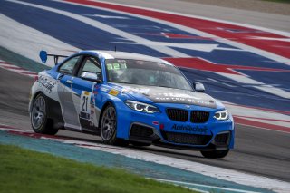 #21 BMW M240iR Cup of Austen Smith, Auto Technic Racing, TC, SRO America, Circuit of the Americas, Austin TX, September 2020.
 | Brian Cleary/SRO