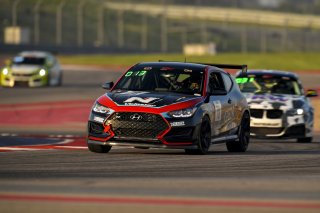 #18 Hyundai Veloster Turbo of Caleb Bacon, CB Motorsports, TCA,   
2020 SRO Motorsports Group - COTA2, Austin TX
Photographer: Gavin Baker/SRO | © 2020 Gavin Baker
