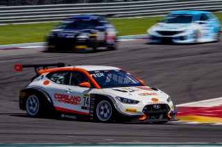 #74 Hyundai Veloster N of Tyler Maxson, Copeland Motorsports, TCR, SRO America, Circuit of the Americas, Austin TX, September 2020.
 | Brian Cleary/SRO