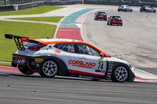 #74 Hyundai Veloster N of Tyler Maxson, Copeland Motorsports, TCR, SRO America, Circuit of the Americas, Austin TX, September 2020.
 | Brian Cleary/SRO