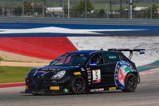 #5 Alfa Romeo Giulietta of Roy Block, KMW Motorsports, TCR, SRO America, Circuit of the Americas, Austin TX, September 2020.
 | SRO Motorsports Group