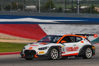 #74 Hyundai Veloster N of Tyler Maxson, Copeland Motorsports, TCR, SRO America, Circuit of the Americas, Austin TX, September 2020.
 | SRO Motorsports Group