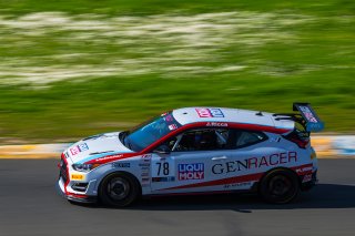 #78 Hyundai Veloster N TC of Jeff Ricca, Genracer,  TC, TC America, SRO America Sonoma Raceway, Sonoma, CA, March 2021.  | Fabian Lagunas 2021
