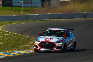 #78 Hyundai Veloster N TC of Jeff Ricca, Genracer,  TC, TC America, SRO America Sonoma Raceway, Sonoma, CA, March 2021.  | Fabian Lagunas 2021