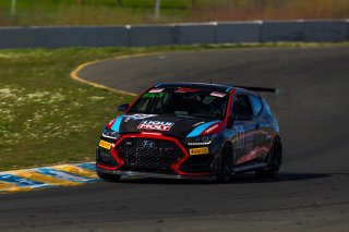 #88 Hyundai Veloster N TC of Michael Sousa, Genracer,  TC, TC America, SRO America Sonoma Raceway, Sonoma, CA, March 2021.  | Fabian Lagunas 2021