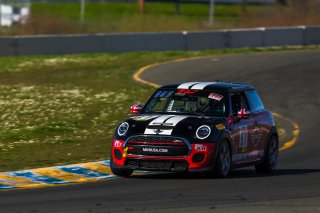 #61 Mini Cooper of Mark Pombo, MINI JCW Team, TCA, TC America, SRO America Sonoma Raceway, Sonoma, CA, March 2021.  (Photo by Brian Cleary/SRO) | Fabian Lagunas 2021