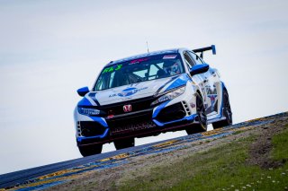 #37 Honda Civic Type-R of Mike LaMarra, LA Honda World Racing, TC, TC America, SRO America Sonoma Raceway, Sonoma, CA, March 2021.   | Brian Cleary/bcpix.com