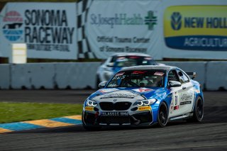 #81 BMW M2 CS of Jacob Ruud, Classic BMW, TCX, TC America, SRO America Sonoma Raceway, Sonoma, CA, March 2021.   | Regis Lefebure/SRO