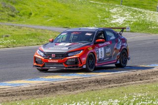 #9 Honda Civic Type-R of Kevin Boehm, DXDT Racing, TC, TC America, SRO America Sonoma Raceway, Sonoma, CA, March 2021.   | Brian Cleary/BCPix.com