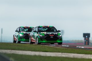 #33 Hyundai Veloster Turbo TCA of Luke Rumburg, Forbush Performance, TCA, TC America, SRO America, Circuit of the Americas, Austin, TX, April May 2021. | Fabian Lagunas/SRO