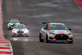 #78 Hyundai Veloster N TC of Jeff Ricca, Genracer, TC, TC America, SRO America, Circuit of the Americas, Austin, Texas, April May 2021. | Sarah Weeks/SRO             