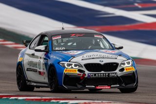 #81 BMW M2 CS (Cup) of Jacob Ruud, Classic BMW, TCX, TC America, SRO America, Circuit of the Americas, Austin, Texas, April May 2021. | Sarah Weeks/SRO             