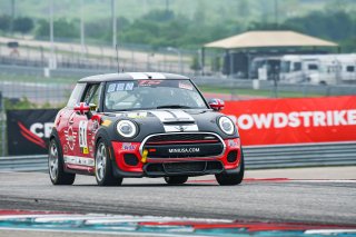 #61 Mini Cooper of Derek Jones, MINI JCW Team, TCA, TC America, SRO America, Circuit of the Americas, Austin, Texas, April May 2021. | SRO Motorsports Group
