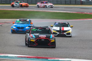 #88 Hyundai Veloster N TC of Kurt Washeim, Genracer, TC, TC America, SRO America, Circuit of the Americas, Austin, Texas, April May 2021. | Fabian Lagunas/SRO