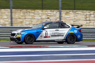 #81 BMW M2 CS (Cup) of Jacob Ruud, Classic BMW, TCX, TC America, SRO America, Circuit of the Americas, Austin, Texas, April May 2021. | SRO Motorsports Group