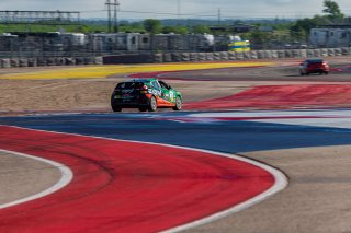 #33 Hyundai Veloster Turbo TCA of Luke Rumburg, Forbush Performance, TCA, TC America, SRO America, Circuit of the Americas, Austin, TX, April May 2021. | Sarah Weeks/SRO             