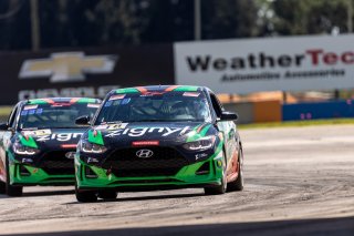 #18 Hyundai Veloster Turbo TCA of Caleb Bacon, Forbush Performance, TCA, TC America, SRO America, Sebring International Raceway, Sebring, FL, September 2021.
 | Regis Lefebure/SRO
