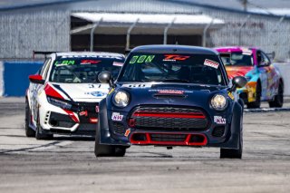 #60  Mini Cooper GP3 of Derek Jones, MINI JCW Team, TC, TC America, SRO America, Sebring International Raceway, Sebring, FL, September 2021.
 | Brian Cleary/SRO