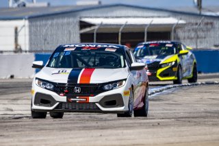 #16 Honda Civic Si of Carter Fartuch, Skip Barber Racing School, TCA, TC America, SRO America, Sebring International Raceway, Sebring, FL, September 2021.
 | Brian Cleary/SRO