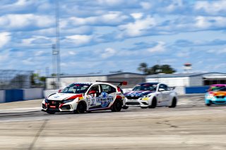 #37 Honda Civic Type-R of Mike LaMarra, LA Honda World Racing, TC, TC America, SRO America, Sebring International Raceway, Sebring, FL, September 2021.
 | Brian Cleary/SRO