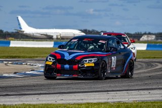 #5 BMW M2 CS of Roy Block, KMW Motorsports with TMR Engineering, TCX, TC America, SRO America, Sebring International Raceway, Sebring, FL, September 2021.
 | Brian Cleary/SRO